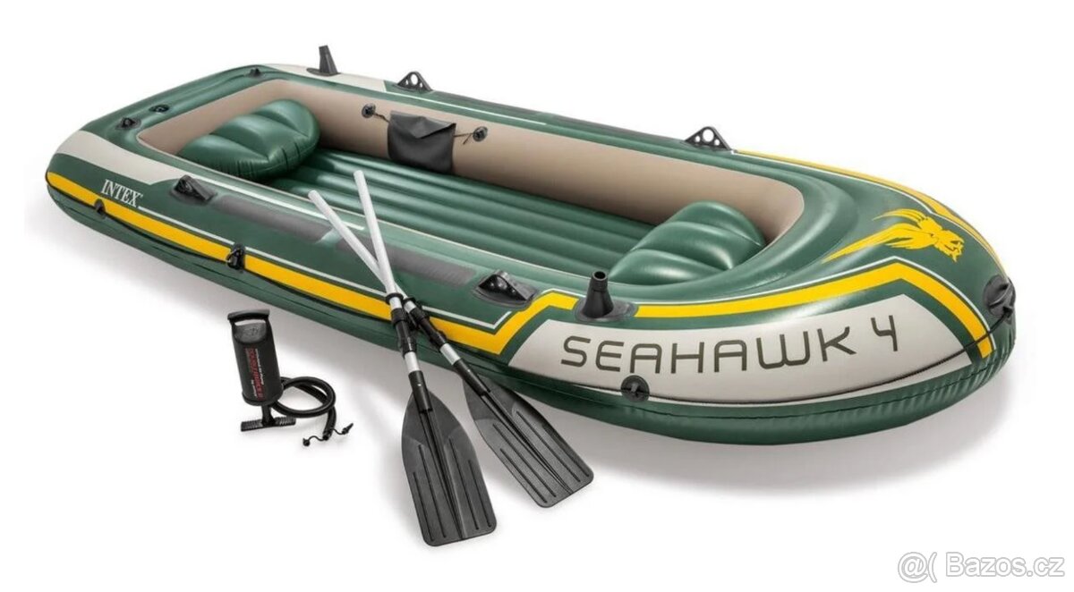 Prodám nafukovací člun Intex Seahawk 4 set + pádla navíc