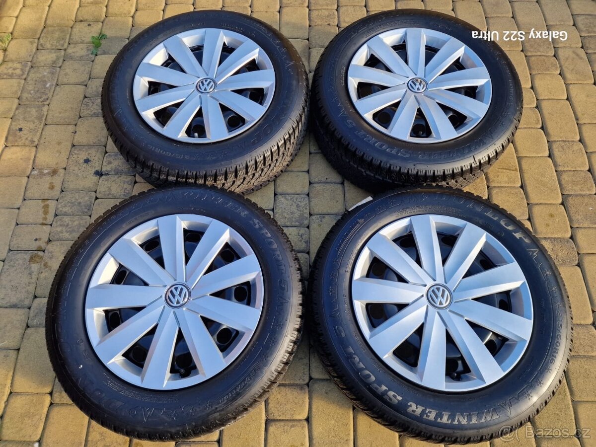 Plechové disky zimní sada 5x112 16" Passat B8