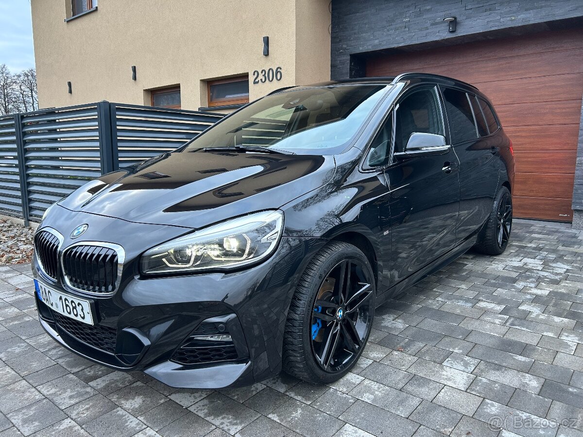 BMW 218i Gran Tourer M paket 2020, 74tis km R19" 7 míst