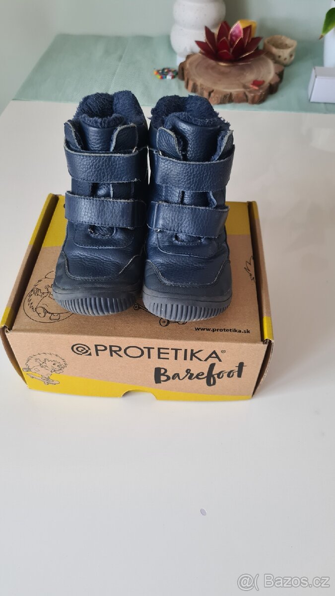 Dětská barefoot kožená zimní obuv Protetika vel. 30