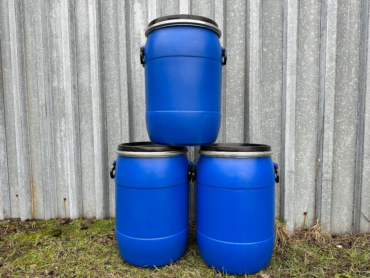 Plastové sudy 60l, 120l, 220l, IBC 1000l