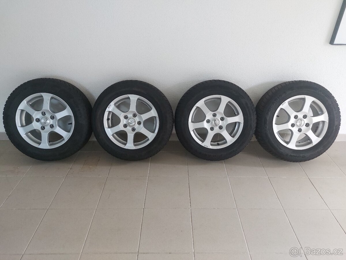 15" 6,5Jx 15, 5x112, ET 45, pneu zimní 195/65 R15