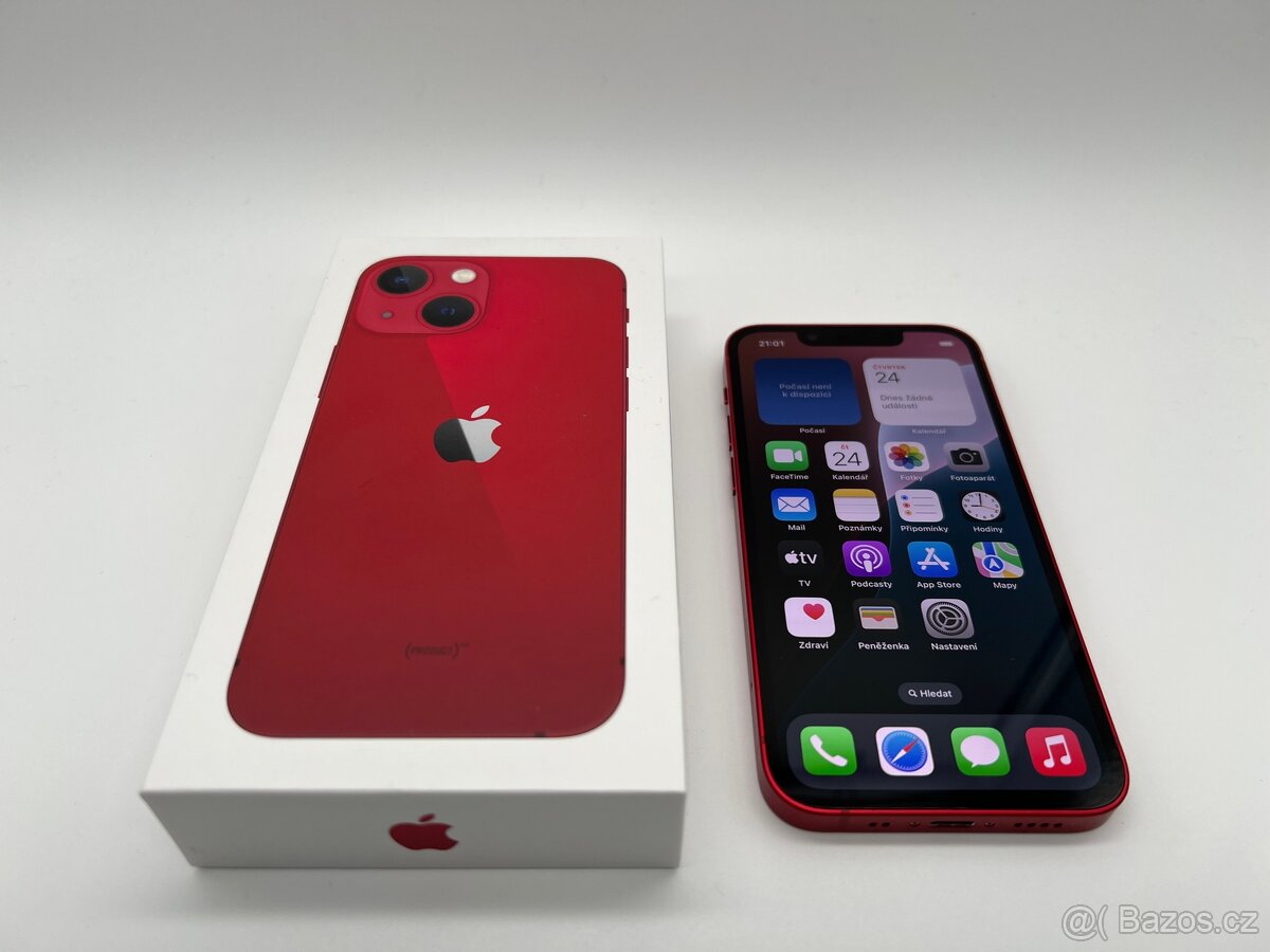 iPhone 13 Mini 128GB Red 100% ZÁRUKA