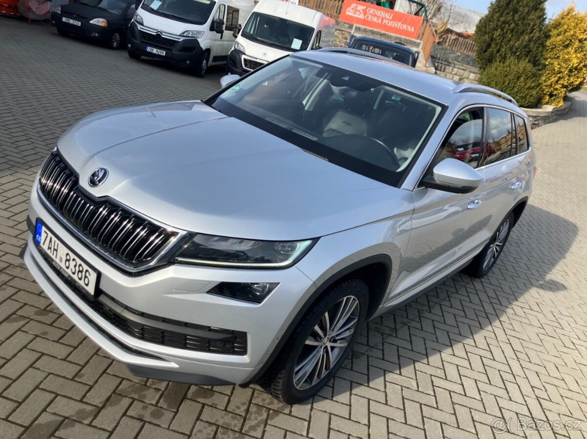 ŠKODA KODIAQ 2.0TDI 140kW L&K 4x4 DSG / 1.MAJITEL, ČR /