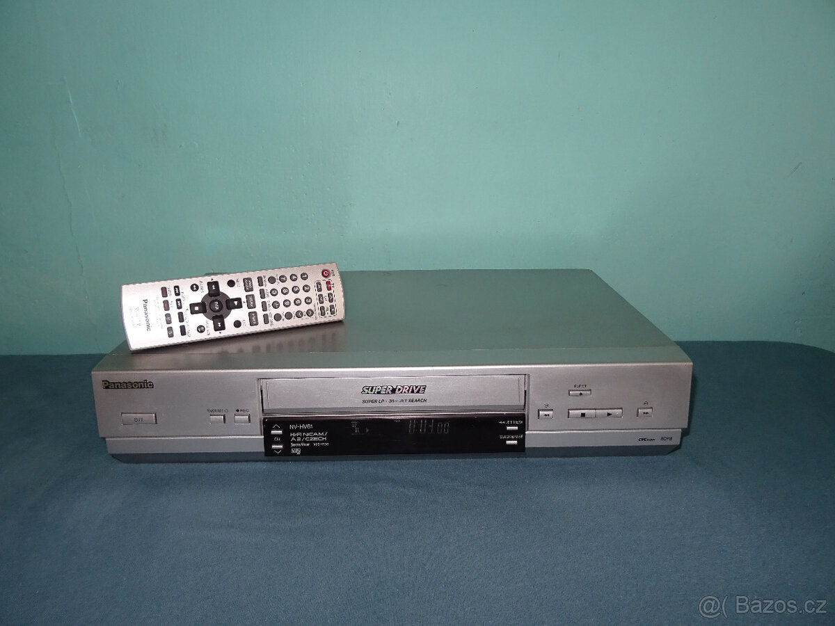 VHS videorekordér PANASONIC NV-HV61, 6 hlav, Hifi Stereo -
