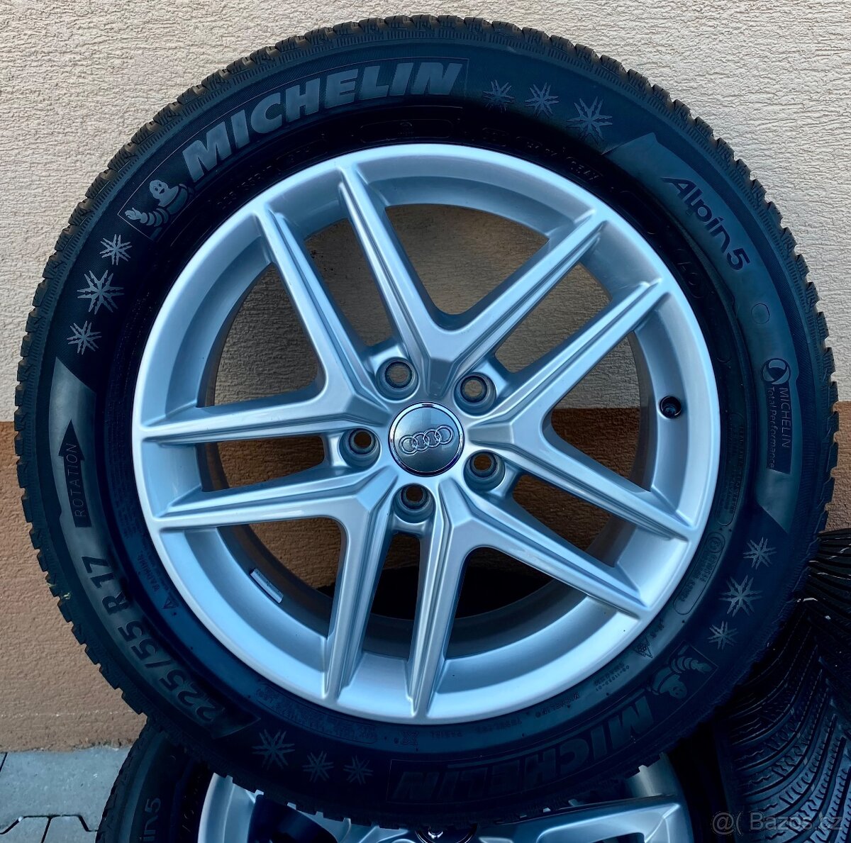 5x112 R17 6,5J ET28 originál Audi + 225/55 R17 zimné