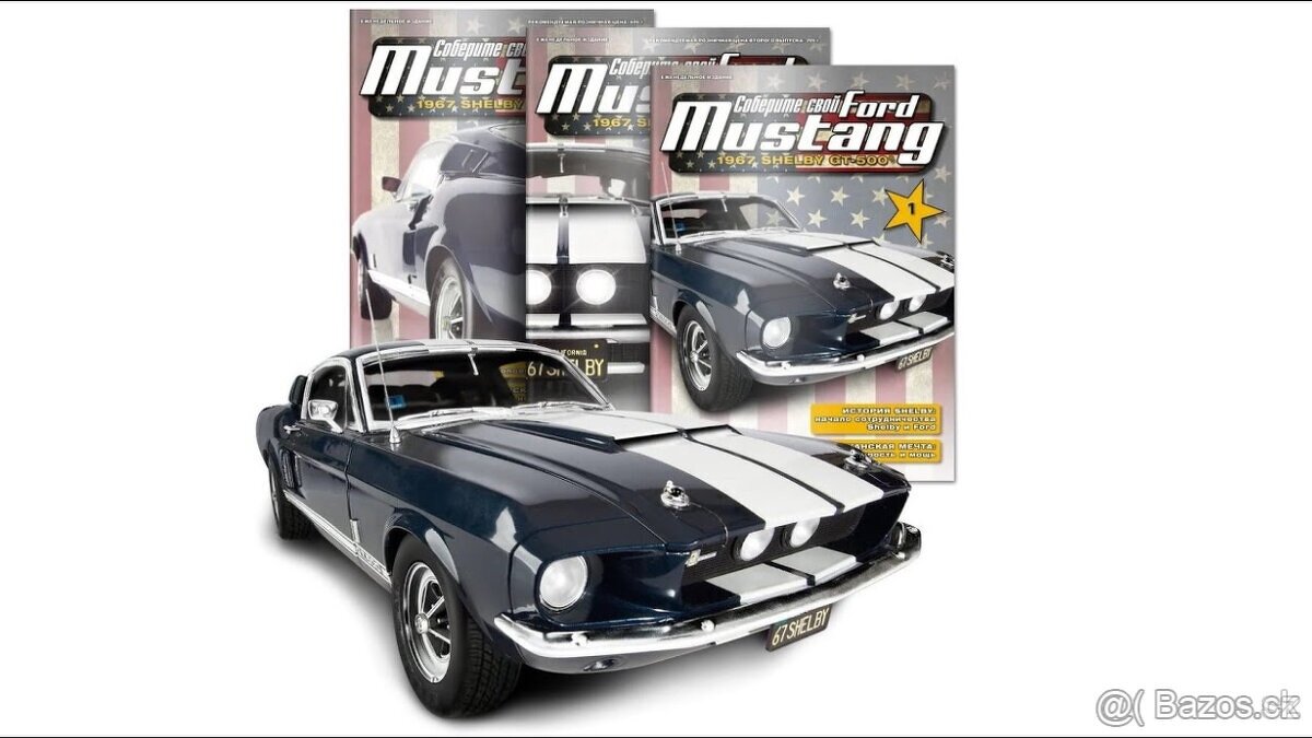 Ford Mustang Shelby GT 500 1967 model 1:8 59cm deagostini