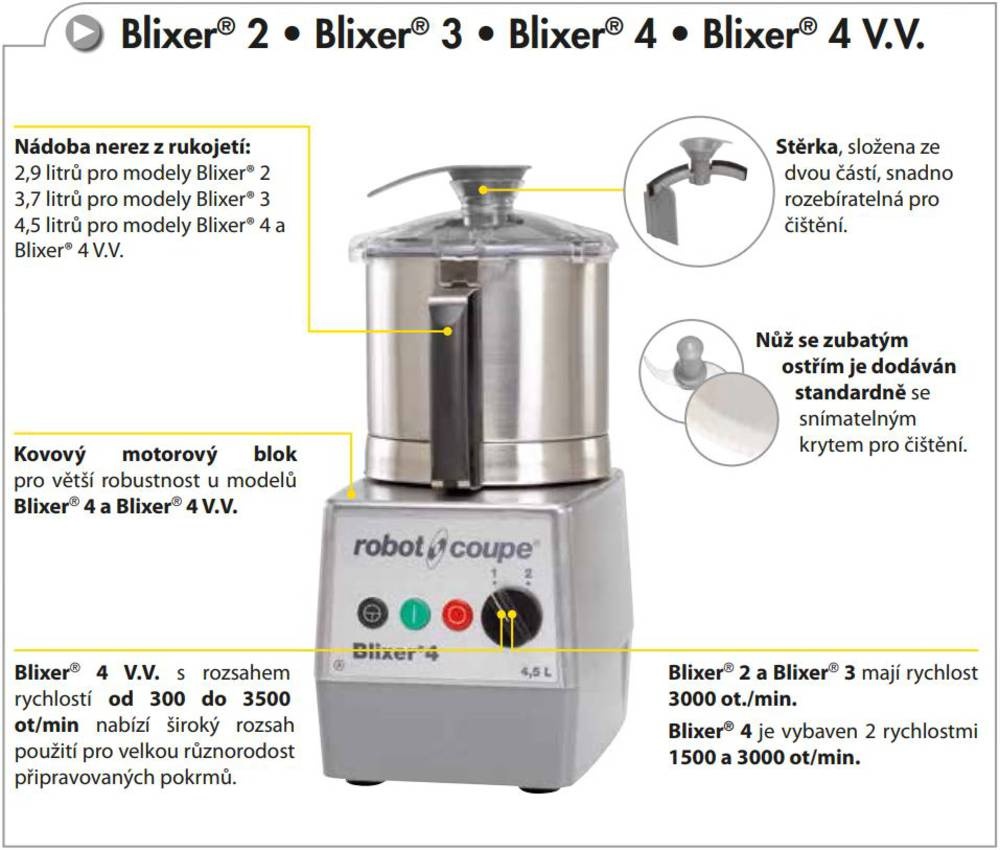 BLIXER STOLNÍ 4 A, 230V 1 RYCHLOST