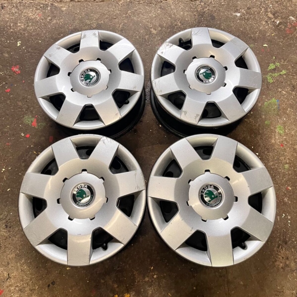 5x100 R14 plechové disky Škoda Fabia - ET 38