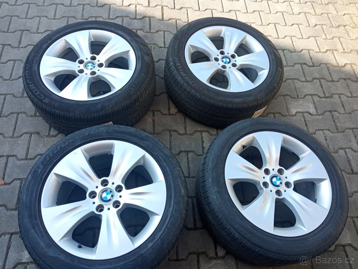 BMW X5 E70 - originál 19 ALU kola 5x120 pneu runflat