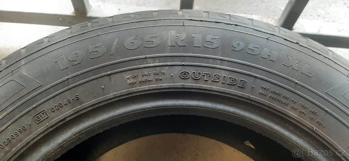 Letní nokian 1ks 195/65 r15 7mm