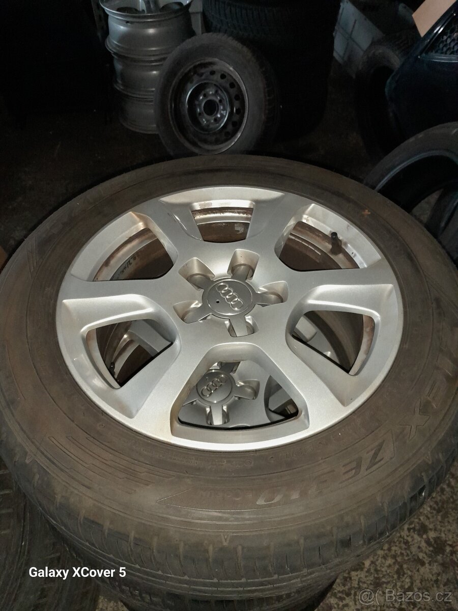 Alu kola 5x112 audi , letní pneu 225/55r16