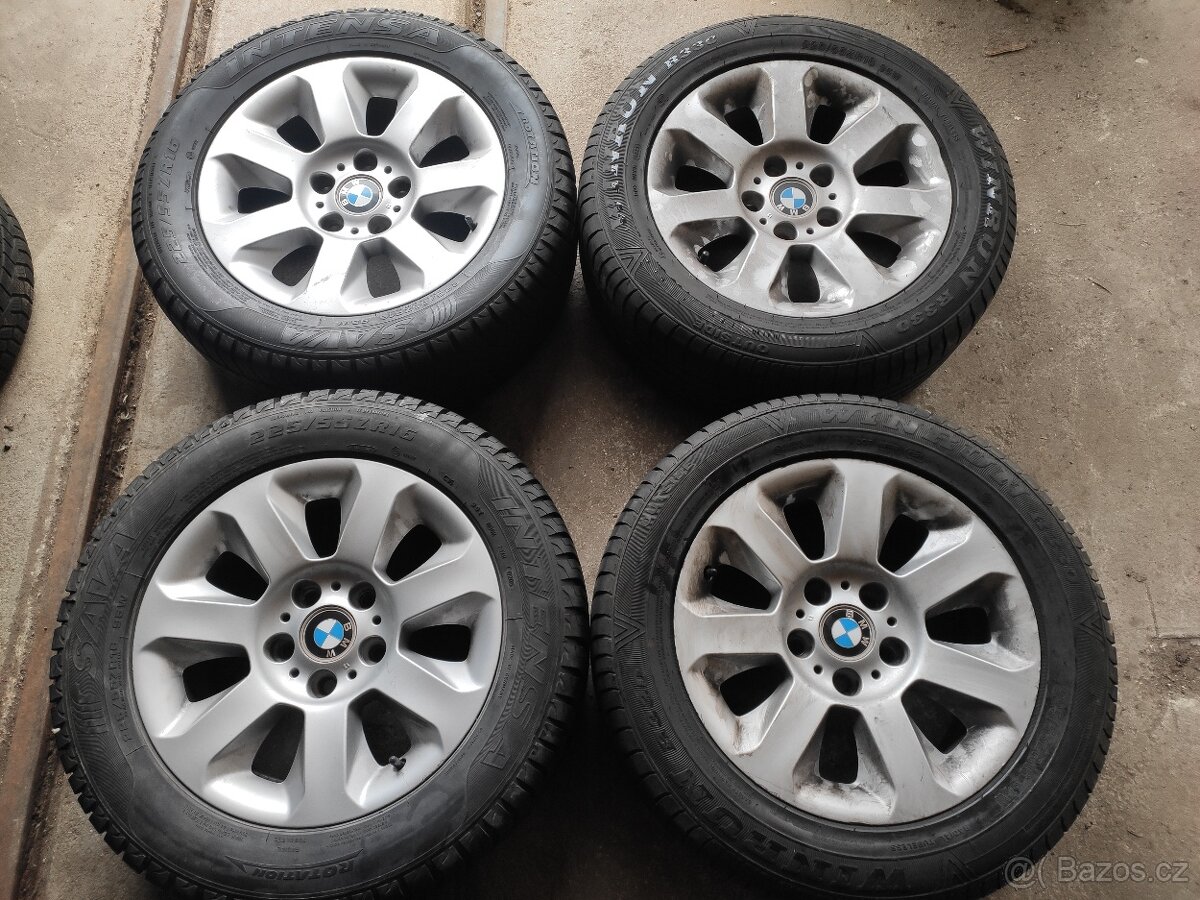 Sada kol R16 5x120 origo BMW, 2x nová pneu 7,5mm 2021