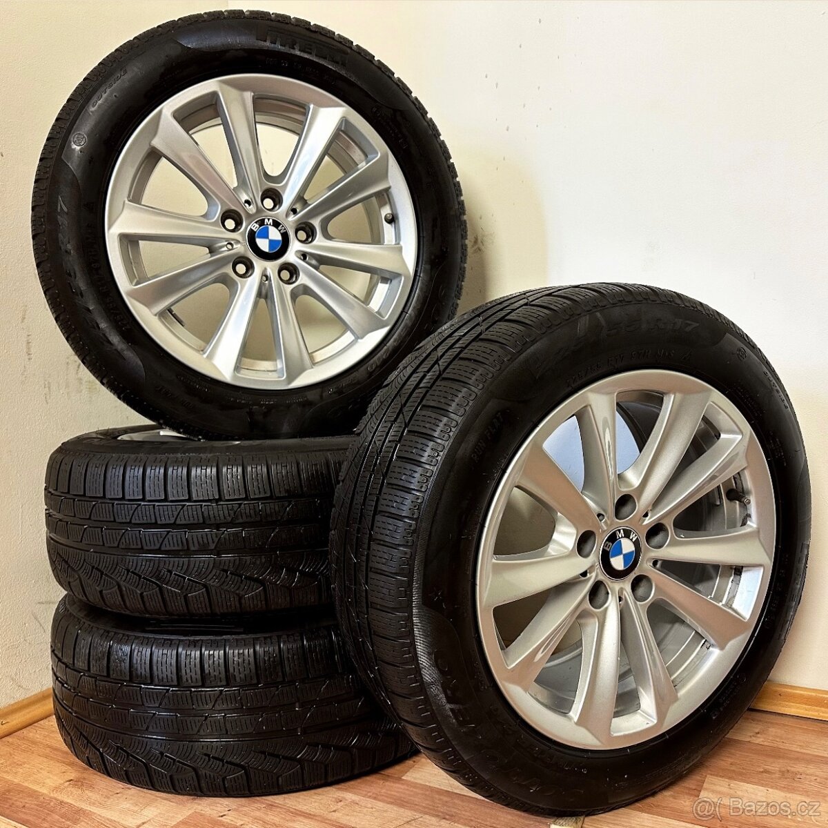 BMW 5 F10/F11 5x120 R17 ET30+ZIMNÍ 225/55R17 6/5mm