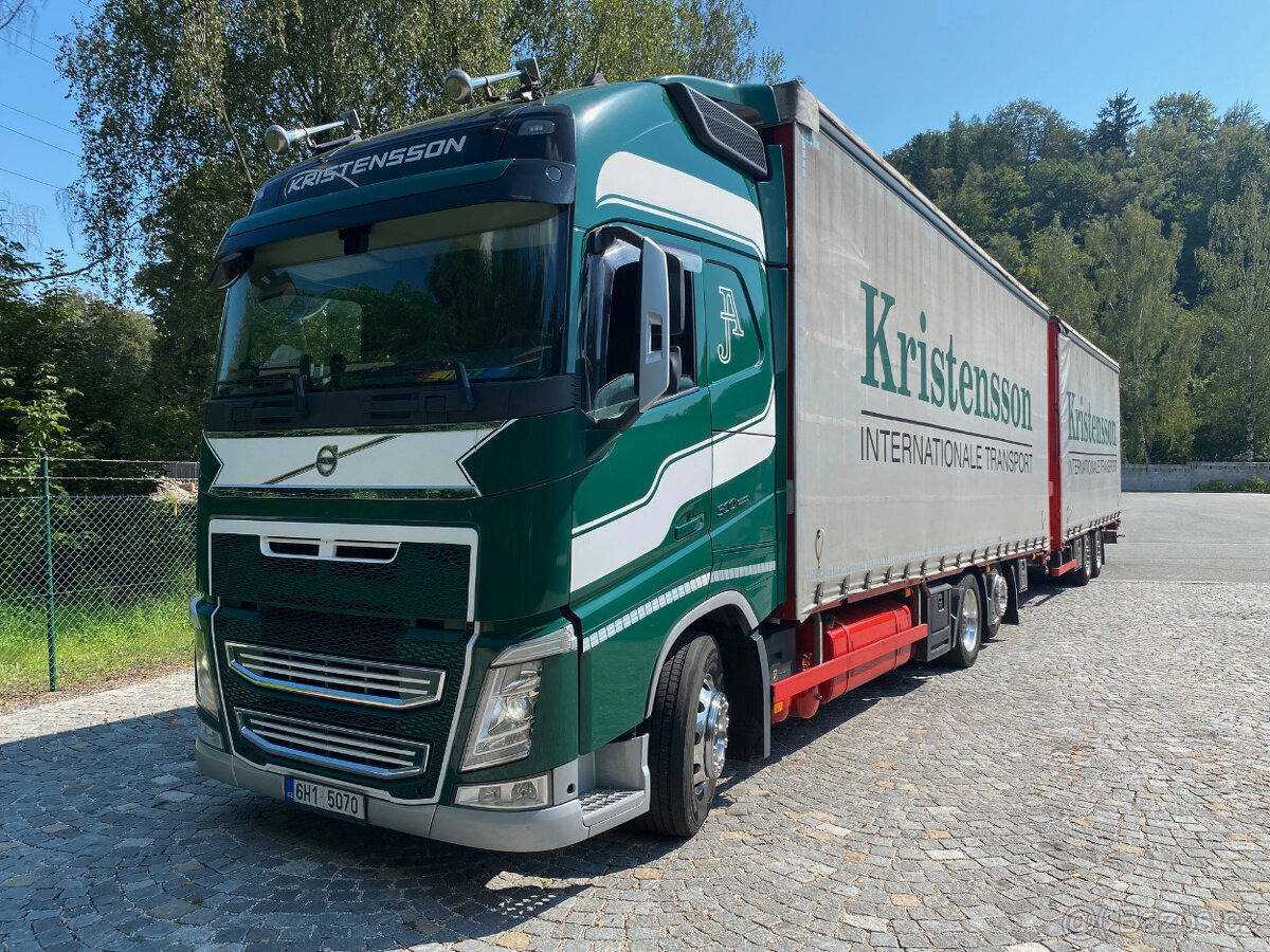 Prodám tandem VOLVO FH 2015 500 E6 Globe XL MANUAL