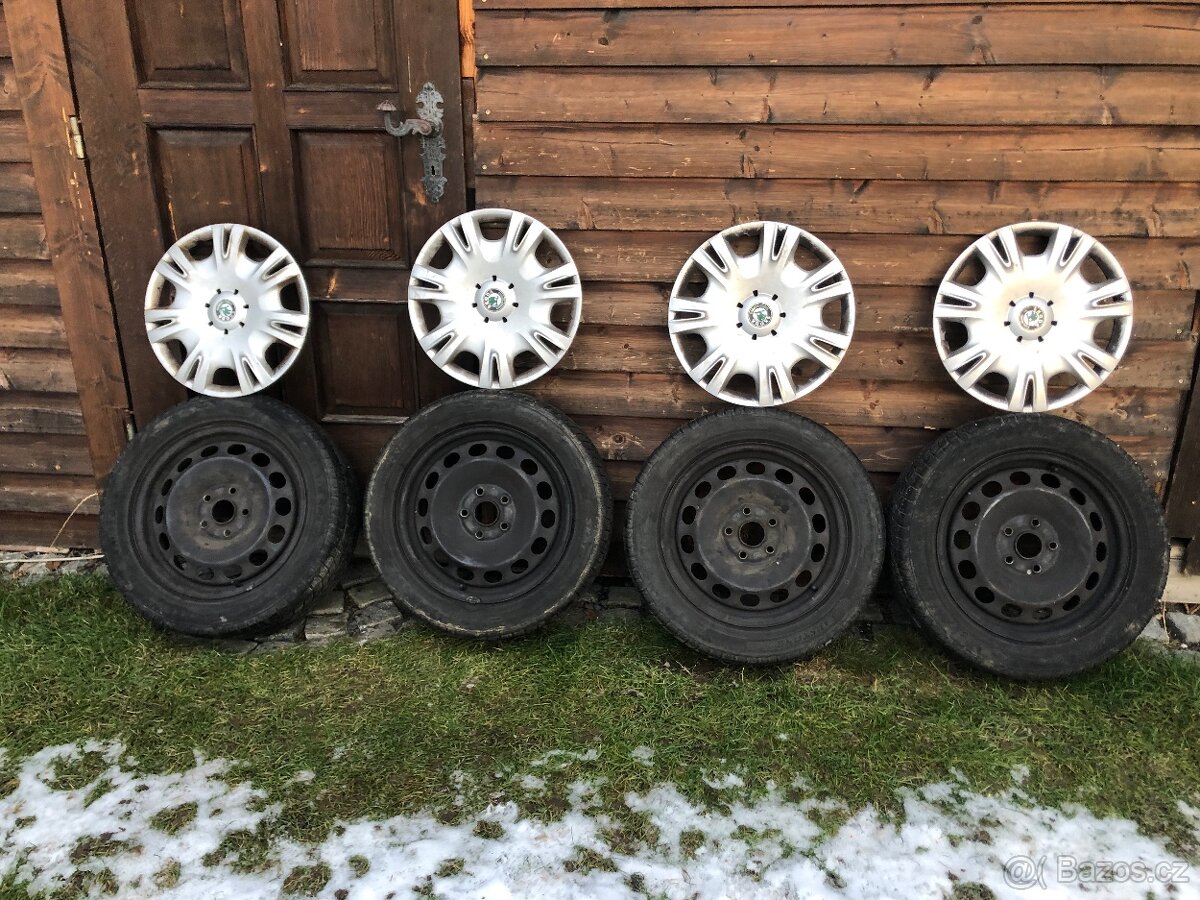 Pneu Superb 205/55 R16 zimní pneumatiky s disky a poklice