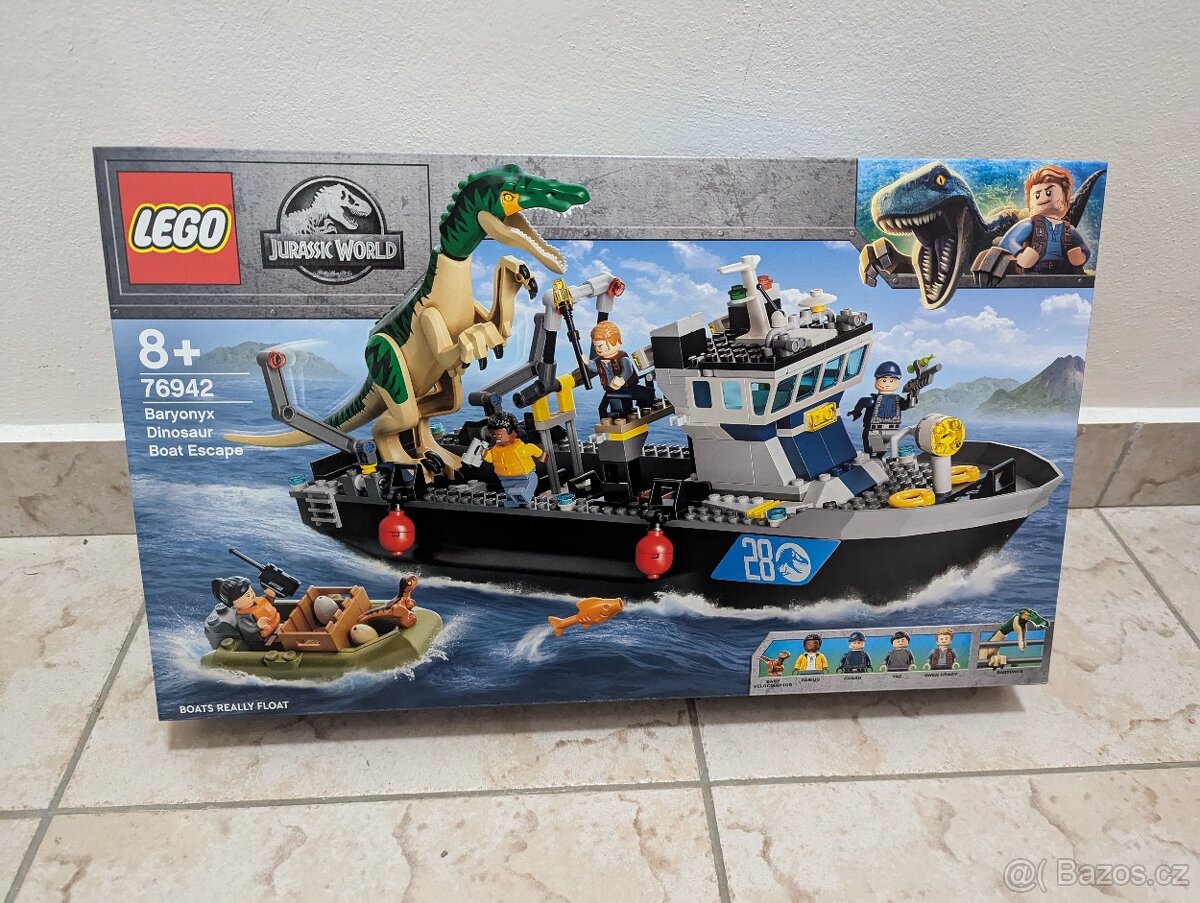 LEGO Jurassic World 76942 Útěk Baryonyxe z lodě