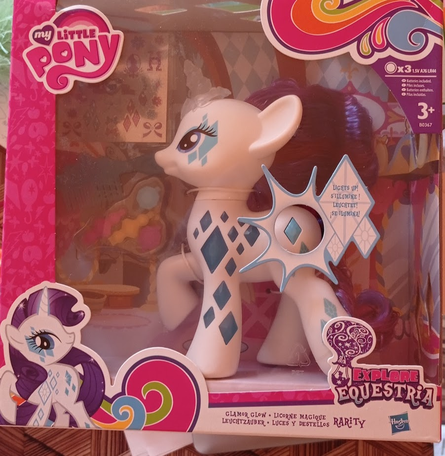 Hasbro My little Ponny Rarity svítící s hřebínkem