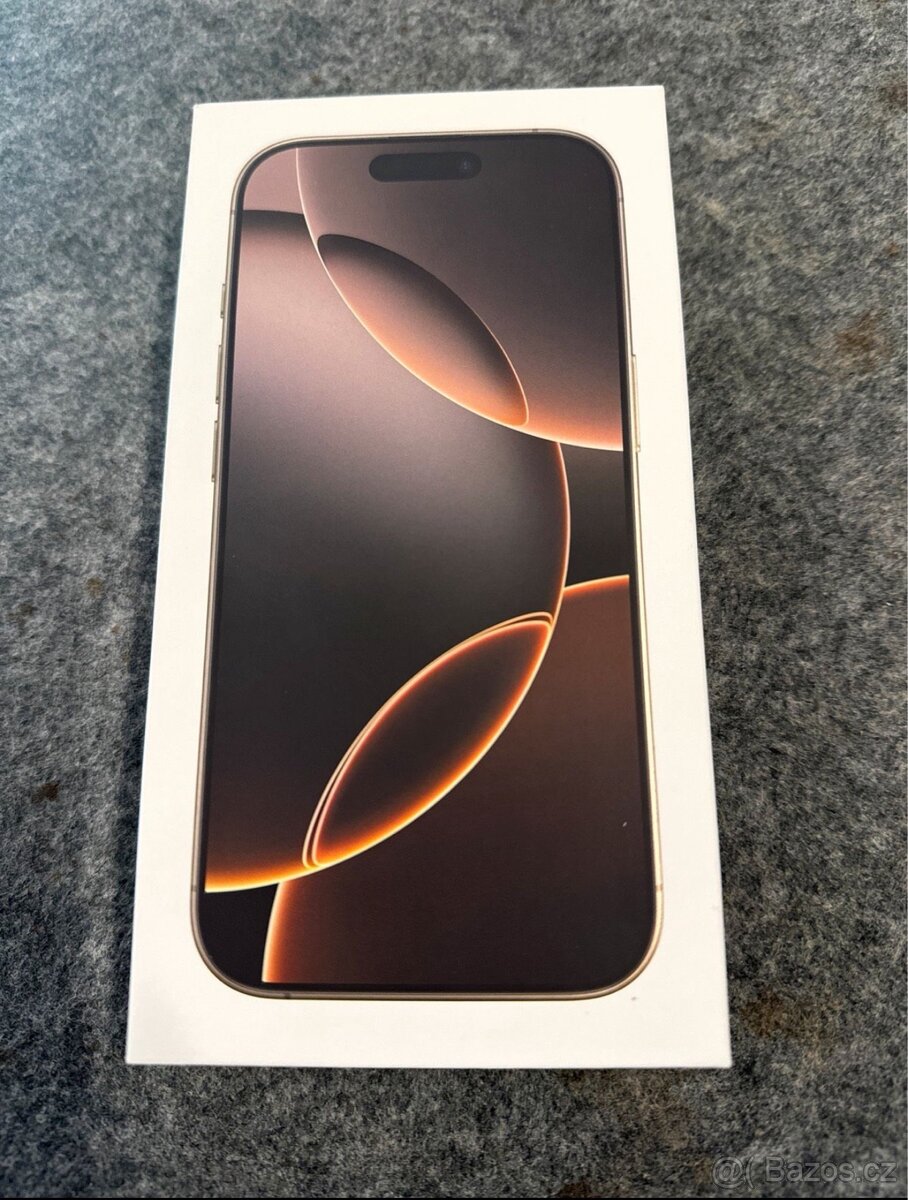 NOVÝ iPhone 16 Pro 128GB pouštní titan NEROZBALENÝ