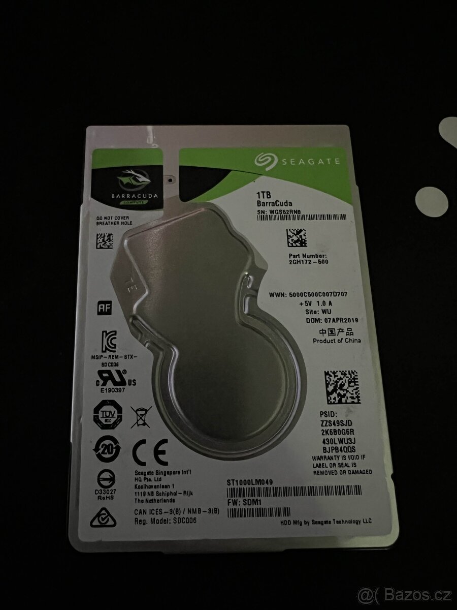 P> Seagate 2,5" HDD 1TB