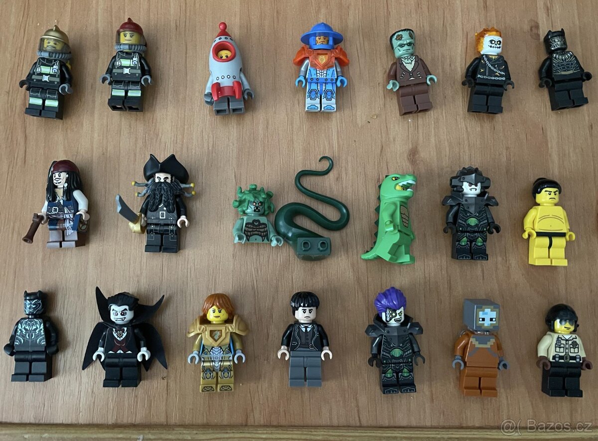 LEGO Minifigurky, Piráti z Karibiku, Nexo Knights, Minecraft