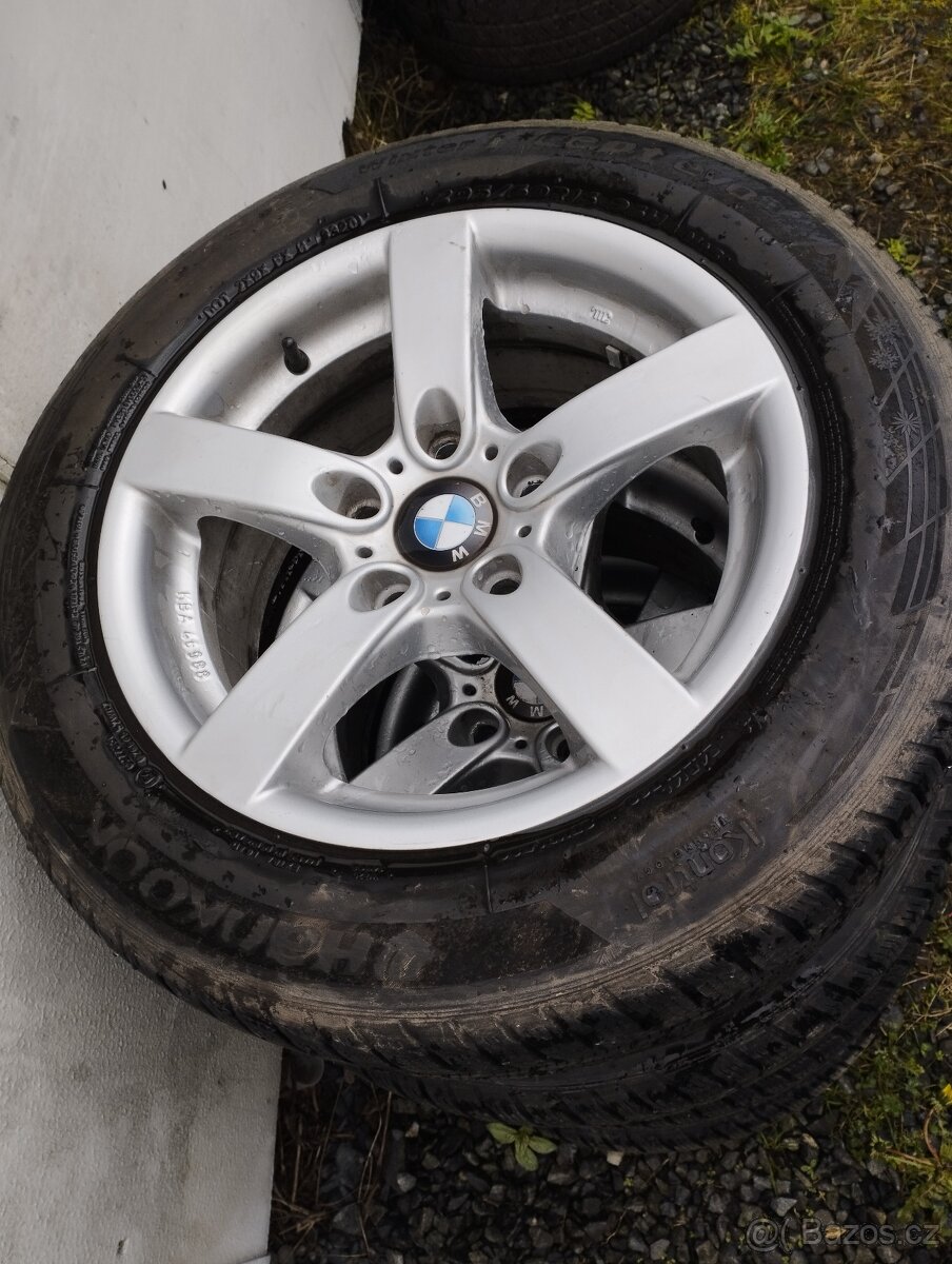 BMW ALU kola originál 5x120 16 s pneu 205/60/16