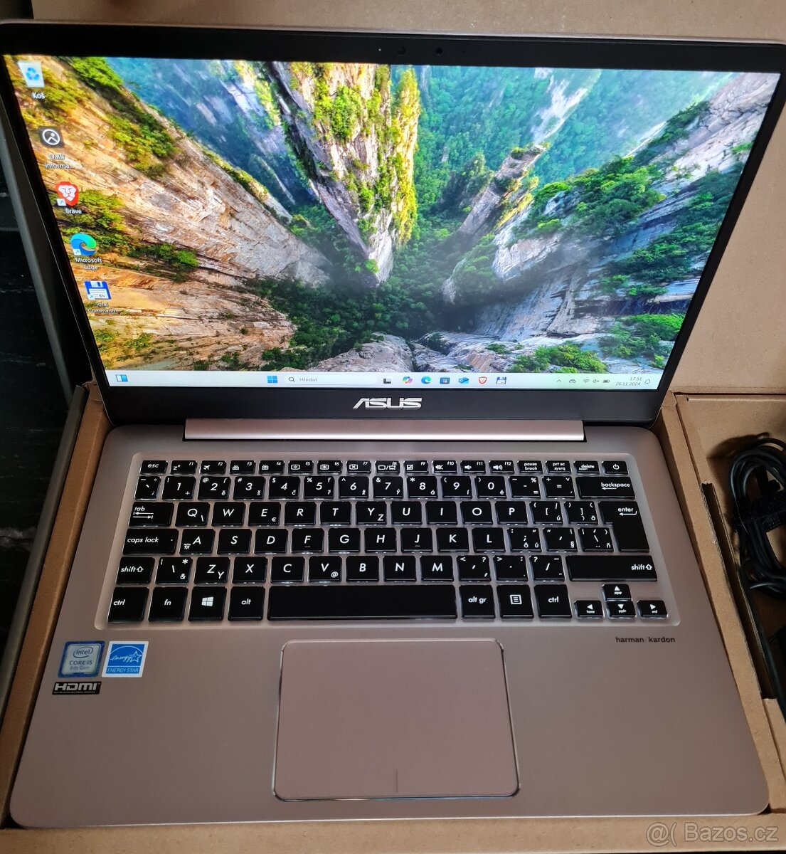 Kovový ASUS Zenbook UX410 256 SSD + 1 TB HDD/8 GB