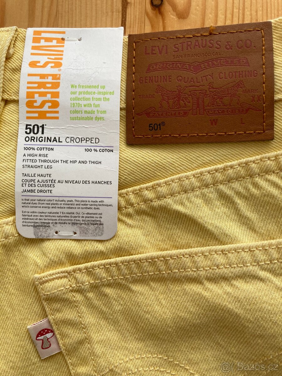 Nové dámské Jeans Levi's 501 original cropped