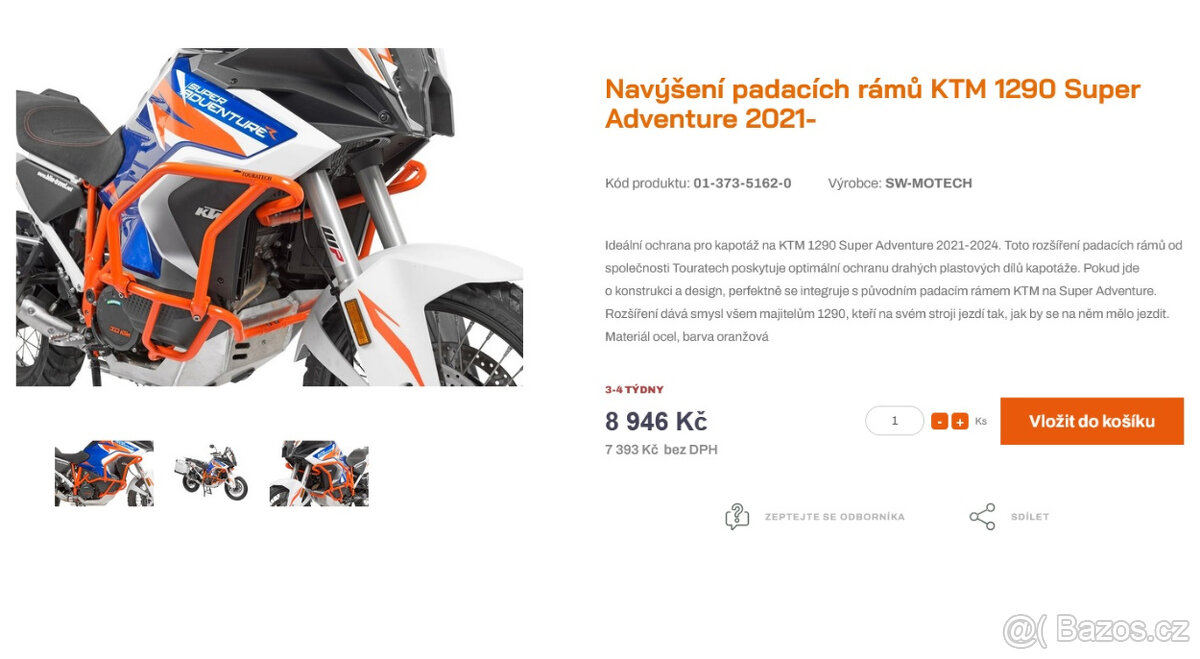 Padáky Ktm 1290 SAR