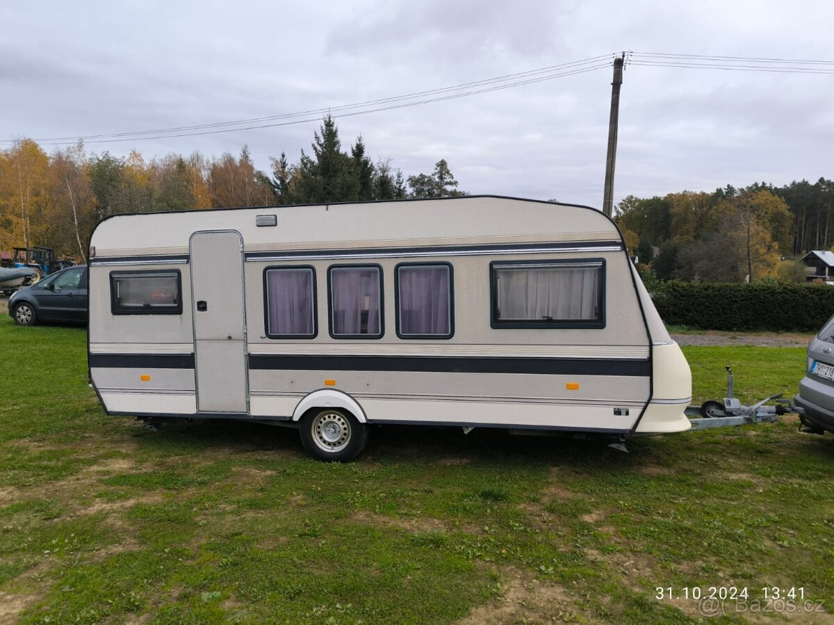 Hobby 520 TQM, rodinný karavan, zateplený, markýza