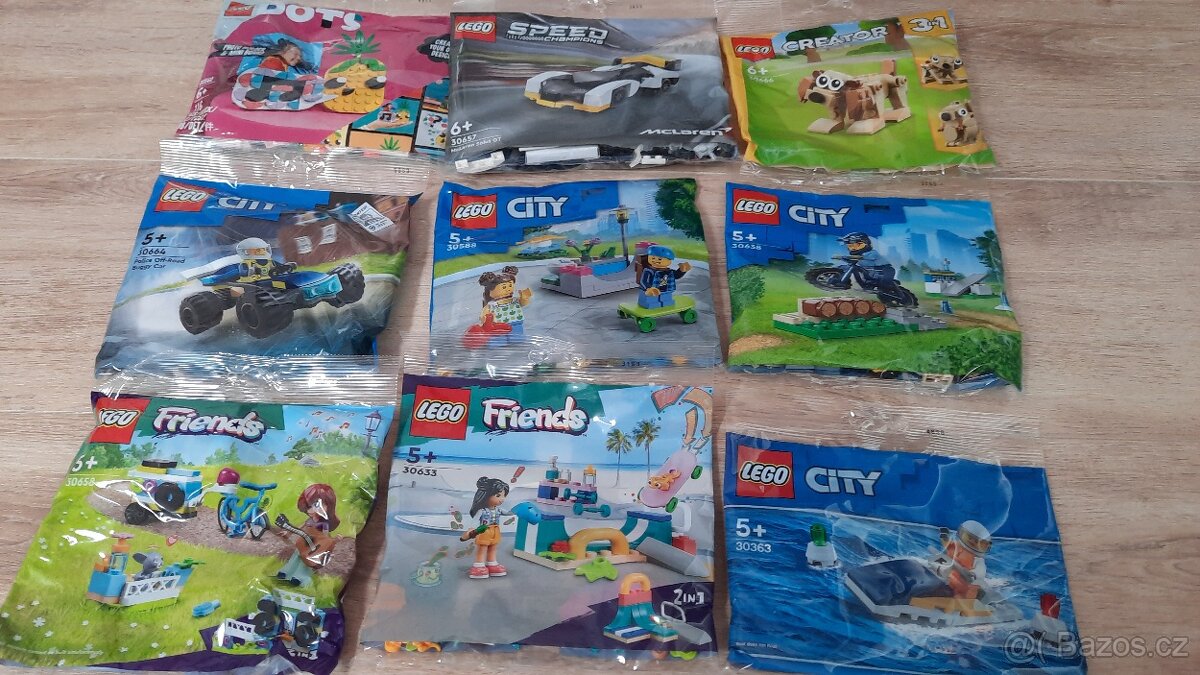 NOVÉ Lego polybagy Friends, City, Creator..