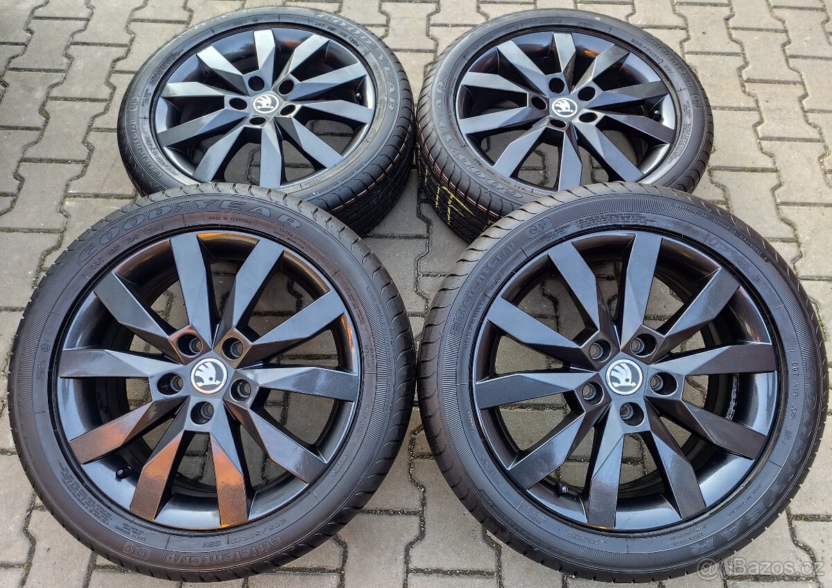 Alu kola originál Škoda Octavia III 5x112 R17 Crystal