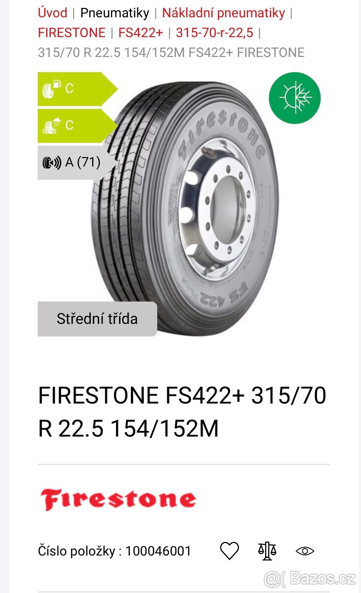 Firestone 315/70 R22,5