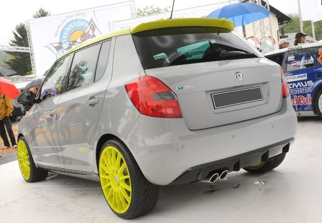 Škoda Fabia 2 (06-10) zadní spoiler, difuzor, vzhled RS