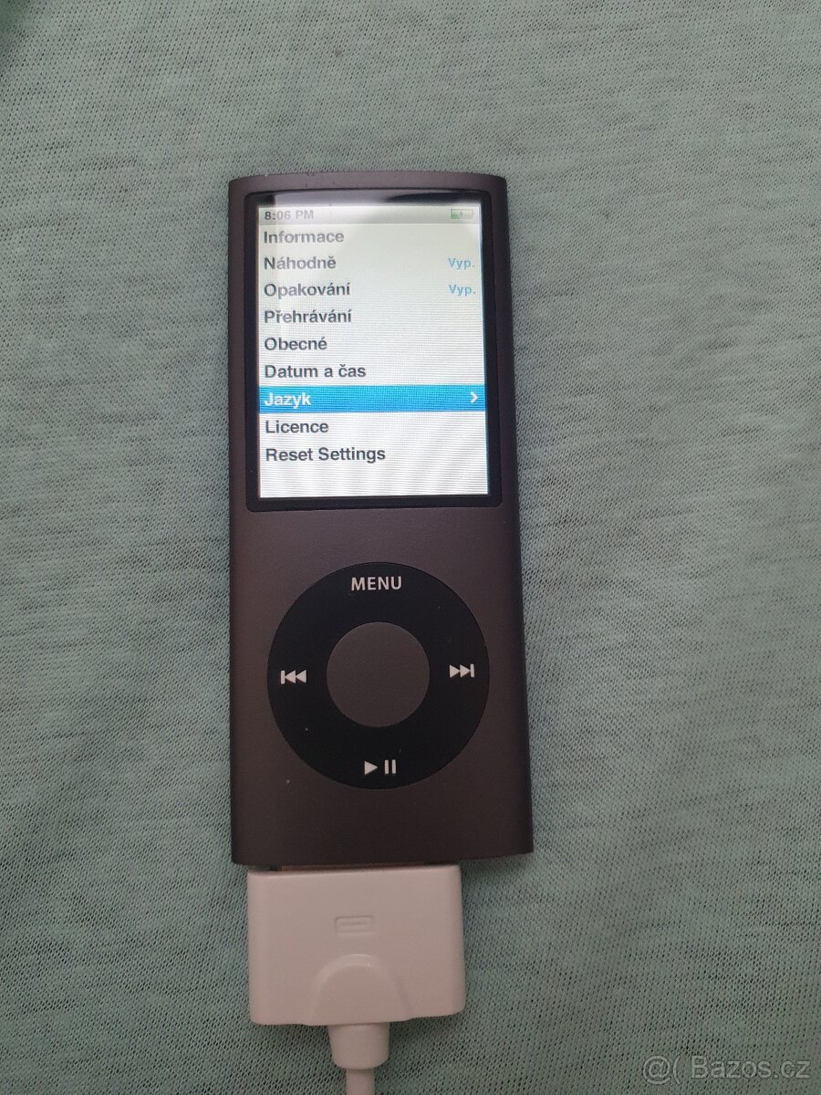 iPod nano (4. generace) 8GB+USB Kabel