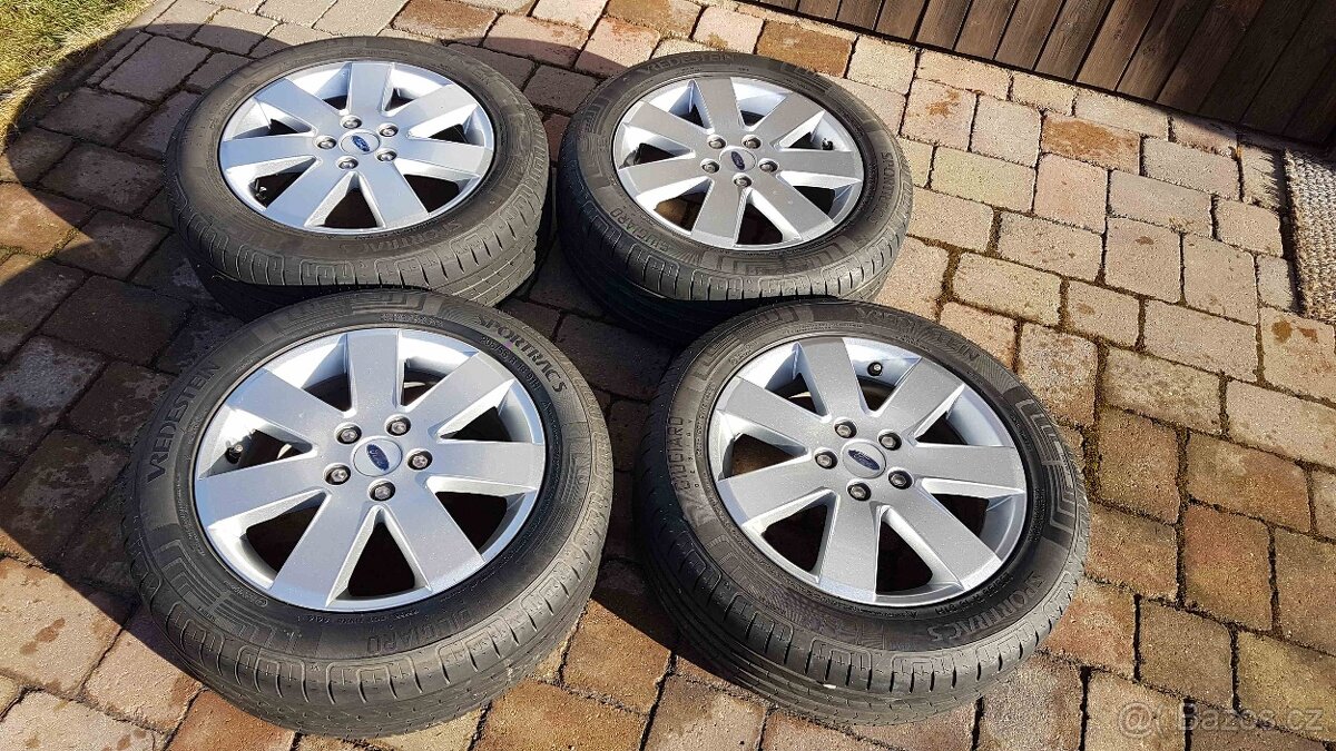 Prodám kola FORD 6,5J x 16 H2 RT 52,5; 205/50 R16