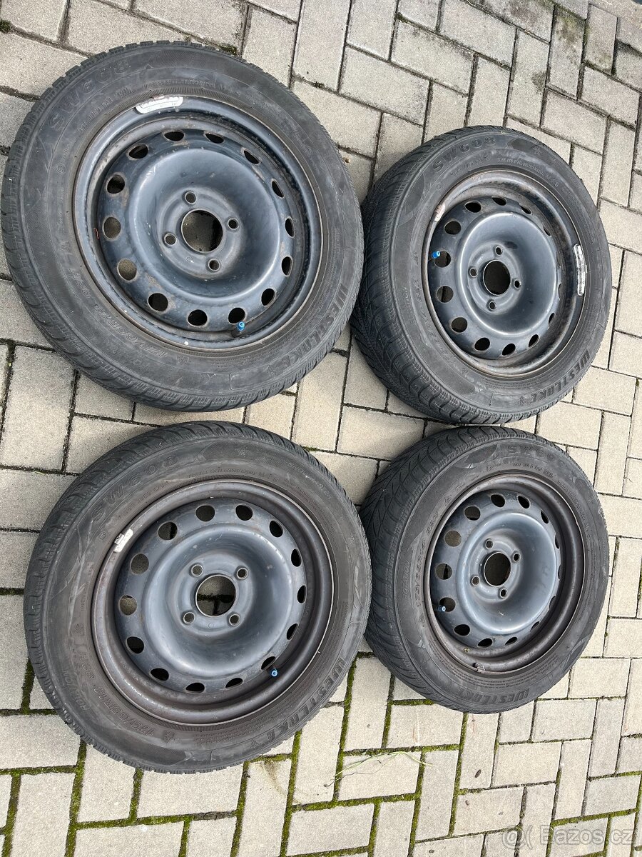 4x plechové kola 4x108 R14