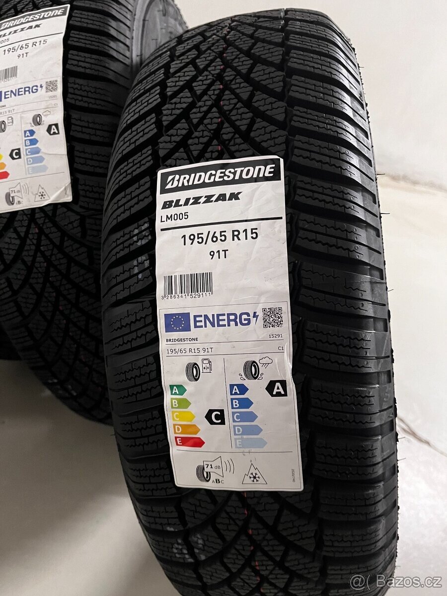 BRIDGESTONE BLIZZAK LM005 195/65 R 15 91T Nové