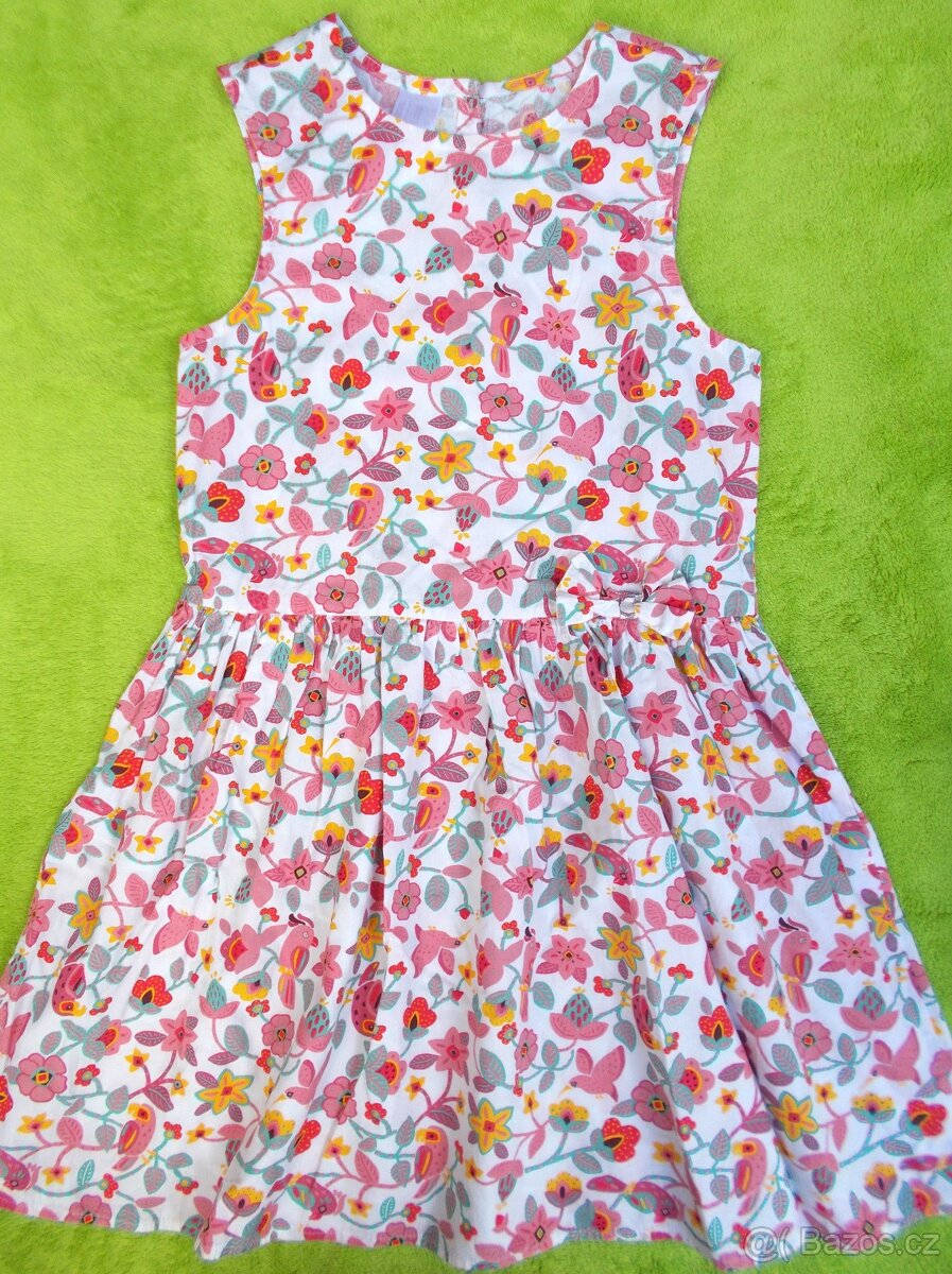 Letní květované šaty C&A vel. 134