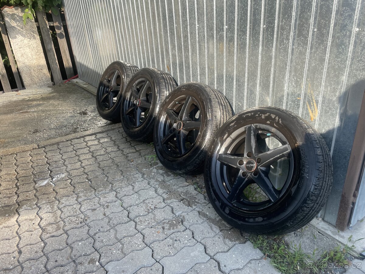 Alu kola 5x108 R16 et35 letní pneu 215/60/16