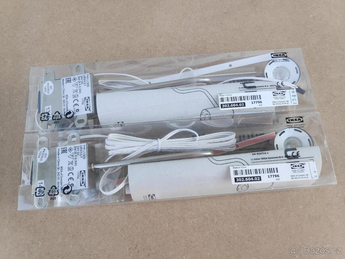 2x LED svítidlo IKEA URSHULT, NOVÉ za 1/2 ceny