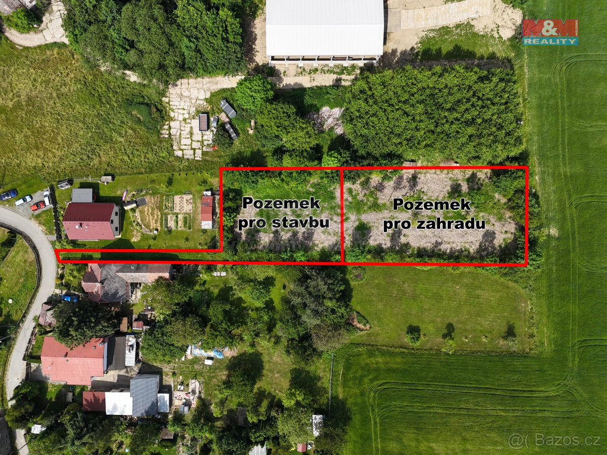 Prodej pozemku k bydlení, 2162 m², Budišovice, ul. Kanihursk