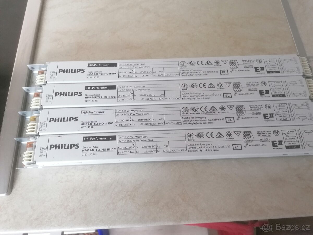 Předřadníky elektronické PHILIPS  2x49W