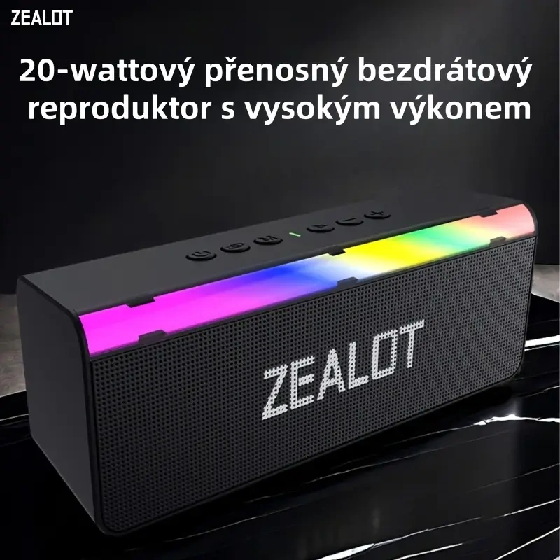 Nový bluetooth reproduktor výkon 20W s RBG efekty.