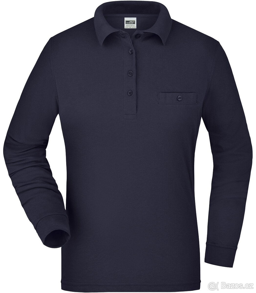 James & Nicholson JN865 Damen Langarm Workwear Polo