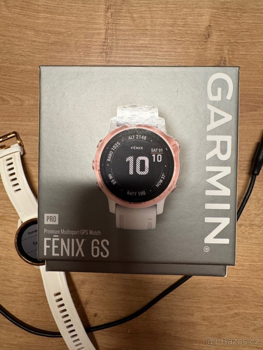 Garmin Fenix 6S PRO - Rose gold / White