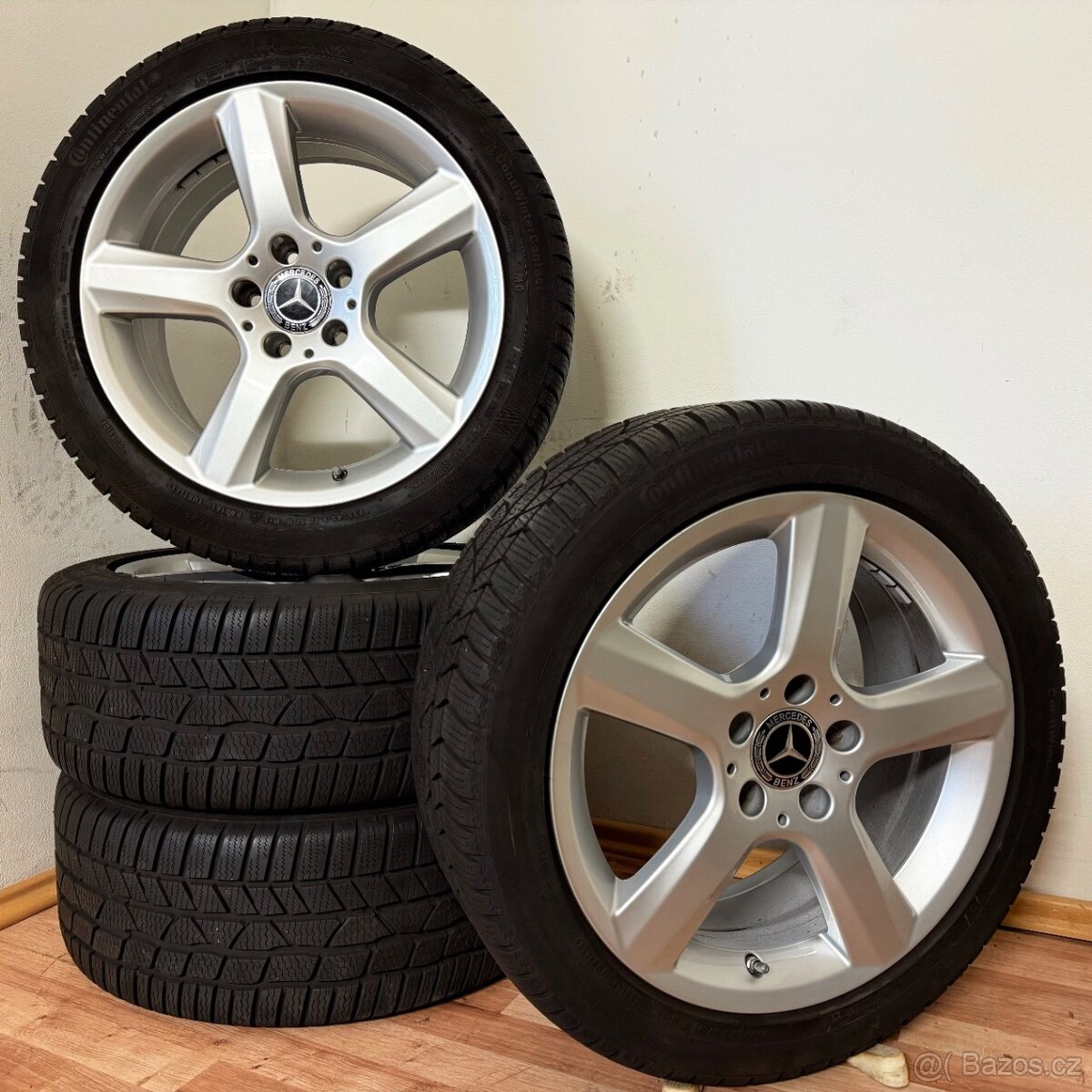 MERCEDES C/SLK 5x112 R17 ET42+ZIMNÍ 225/45rR17 7mm