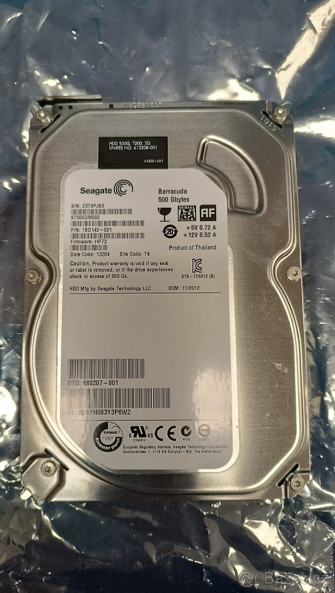 HDD Seagate 500GB, 3.5" SATA 6.0Gb/s, 7200rpm