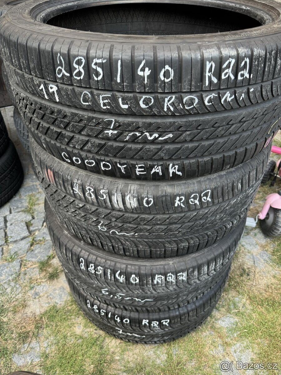 285/40 R22 GoodYear, 6,5mm