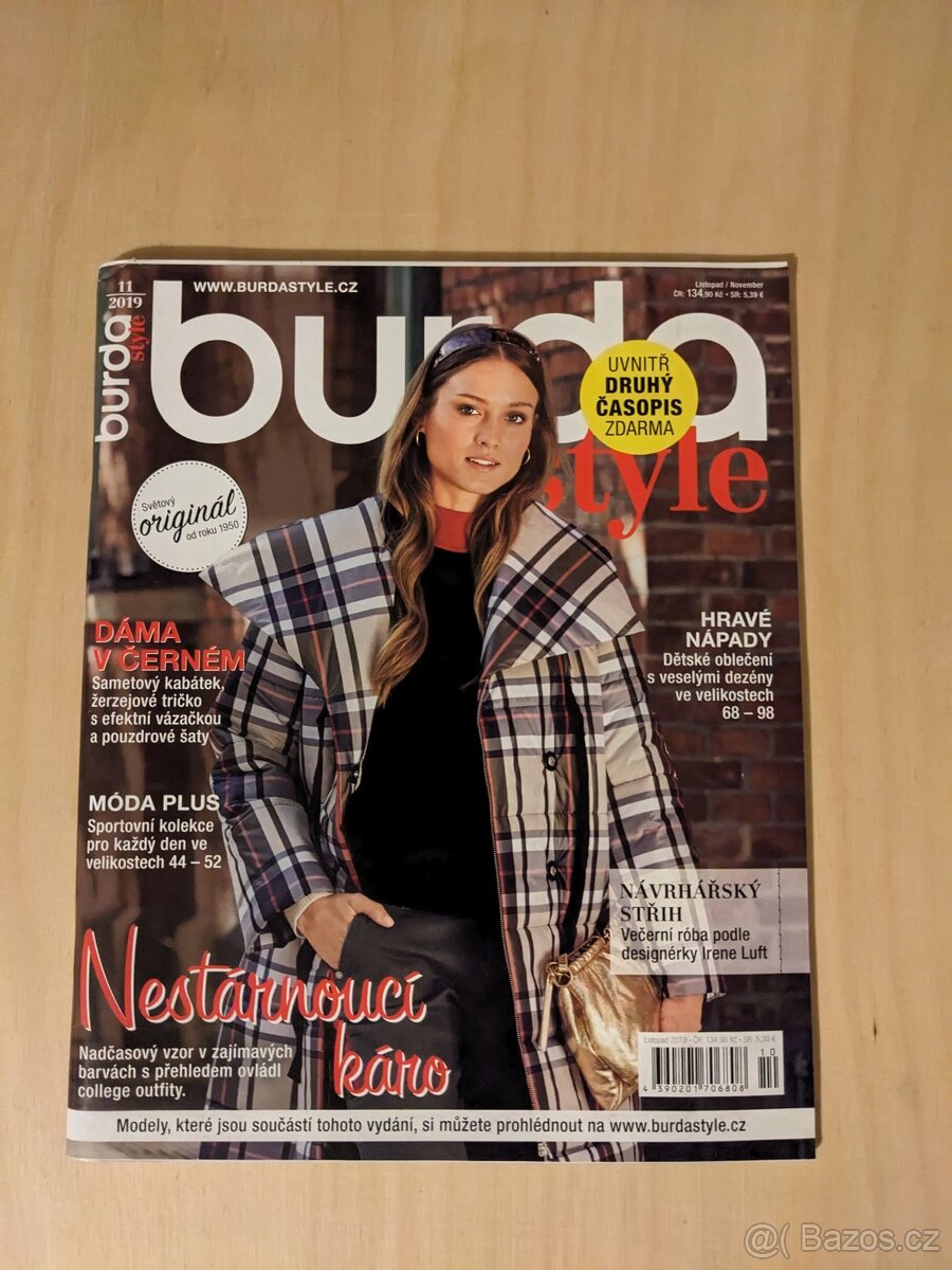 Burda 11/2019, časopis, šití, střihy